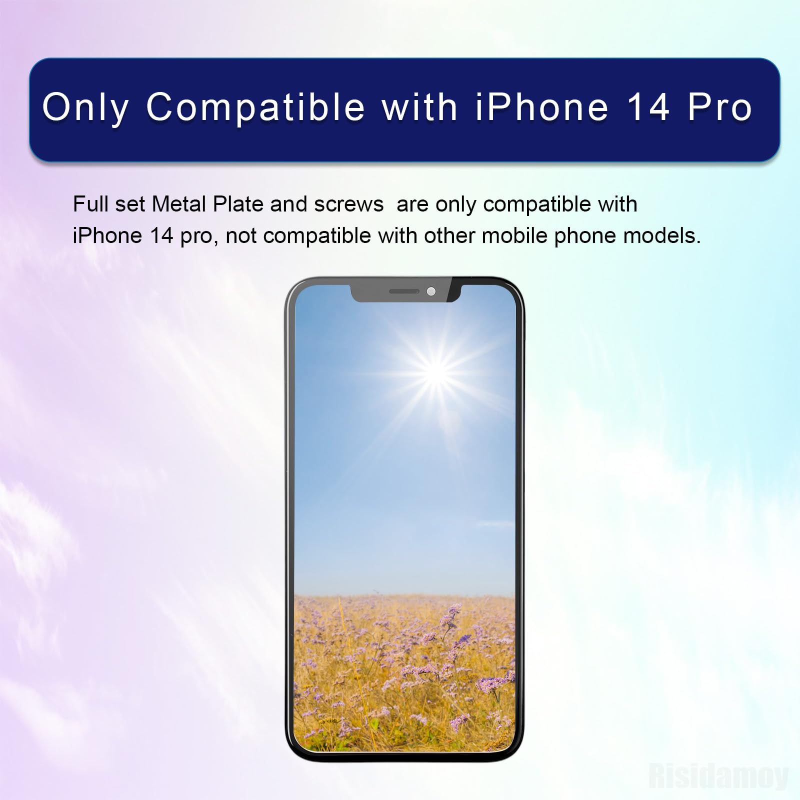 Amazon.com: Risidamoy for iPhone 14 PRO Complete Metal