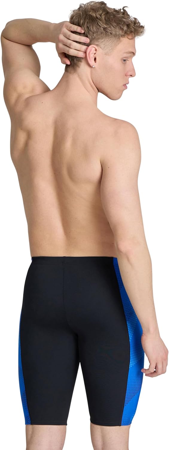 Arena Mens Performance Halftone Team Print Swim Jammer Intensive Training Bathing Suit