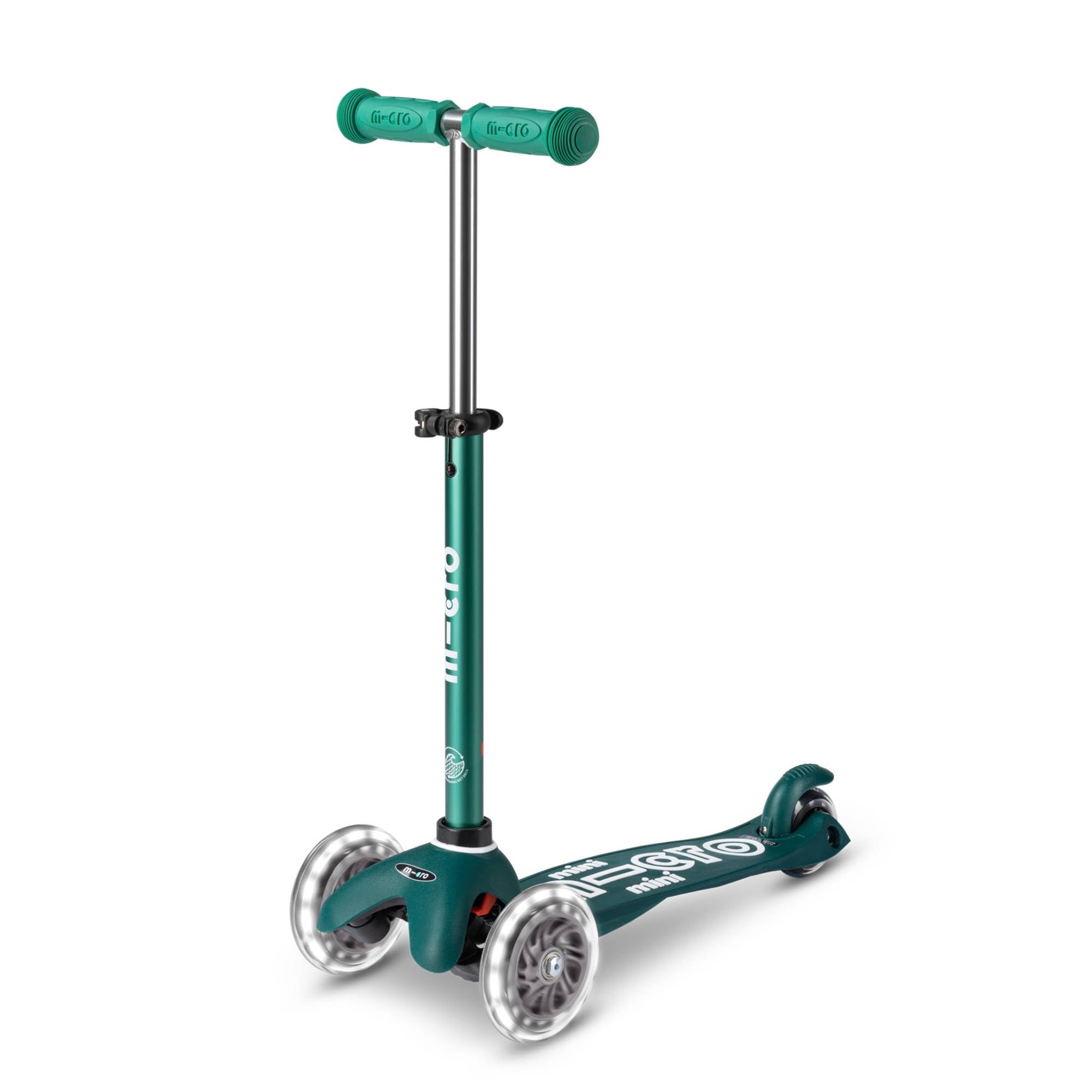 Micro® | Mini Deluxe Eco Patinete 3 Ruedas Niños | Fabricado con Materiales reciclados | Altura Regulable | Sistema de Giro por inclinación | 2-5 Años