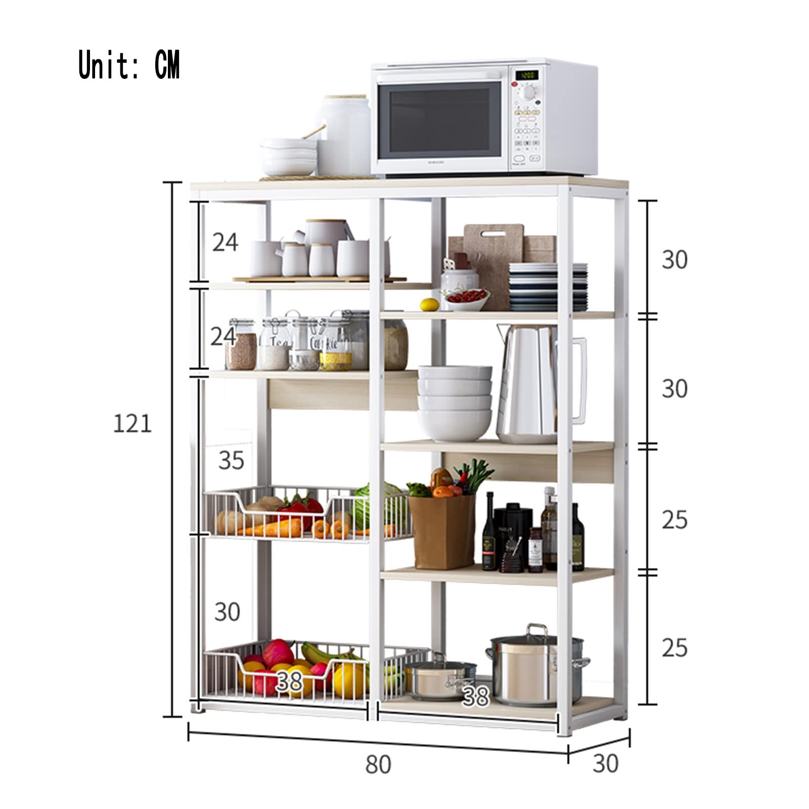 Étagère multifonction pour four à micro-ondes