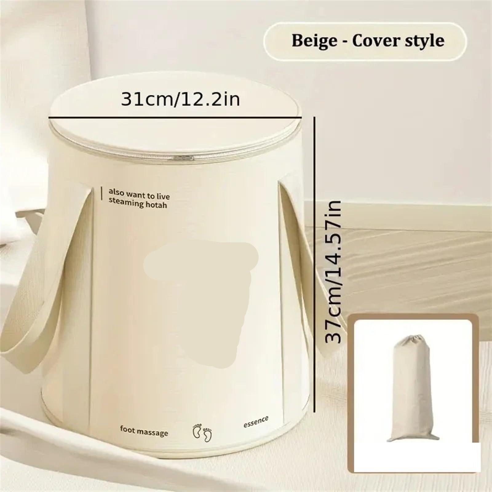 Secchio Pieghevole Per Piedi Secchio pieghevole for pediluvio ad alta capacità, casa, soggiorno, massaggio for adulti, vapore caldo, , forniture for il bagno