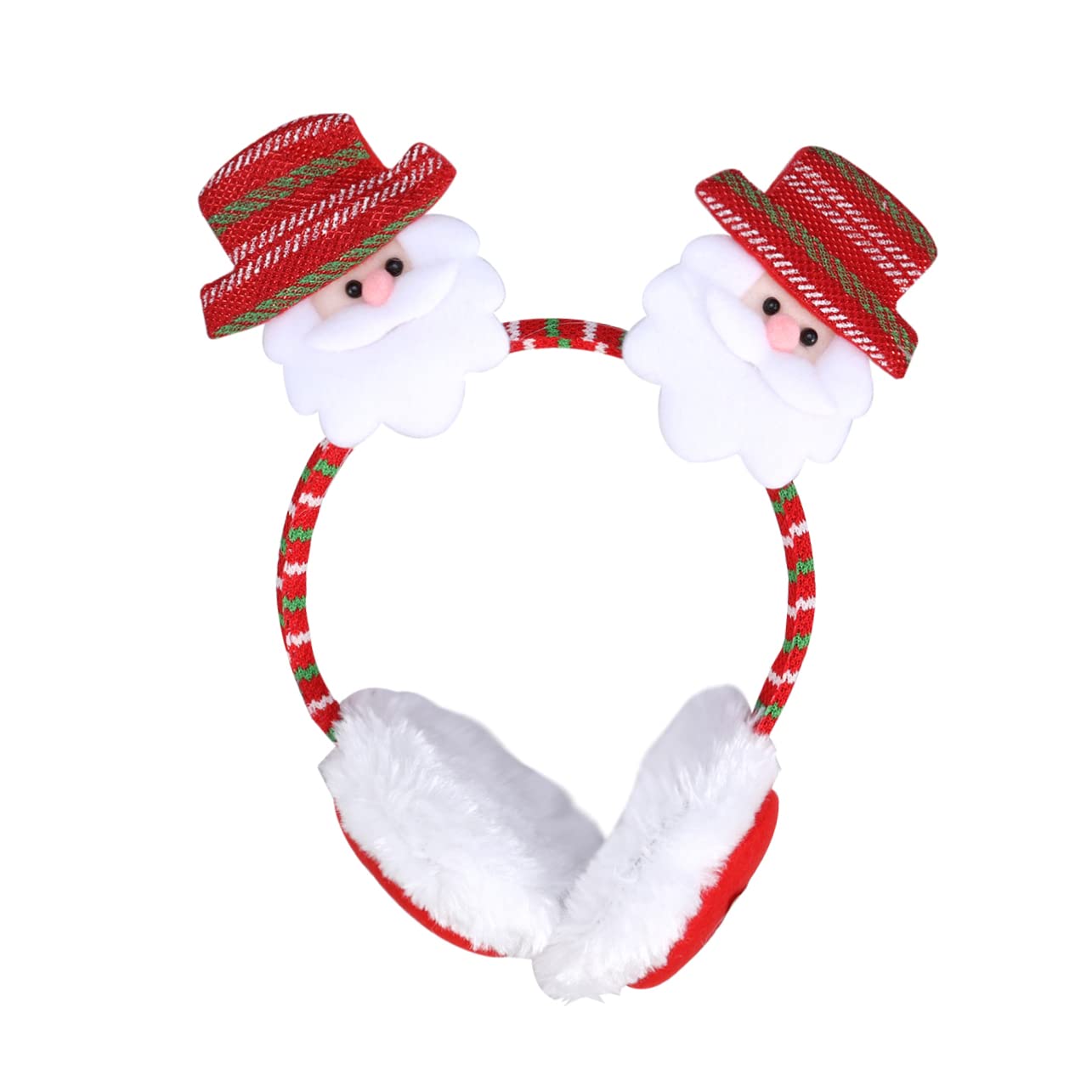 Veemoon Warm up Your Winter Men's Fleece Ear Warmers Christmas Earmuffs Anti-slip Texture One Size Fits Most Ideal for Parties Boys and Girls