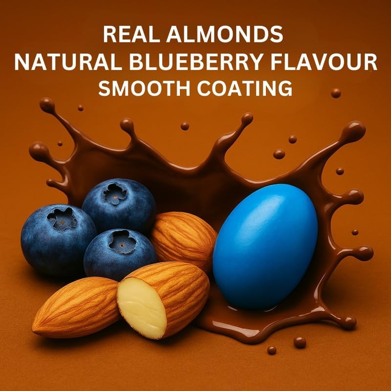 Image of Vbalaa Blueberry Almonds 300gm | 100% Natural & Pure | No Added Preservatives, Colors & Artificial Flavours | Rich in Nutrition | Ideal for Snacking & Gifting