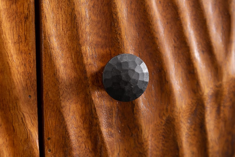 Barschrank SCORPION - 141cm - braun - Mangoholz handgefertigtes Unikat