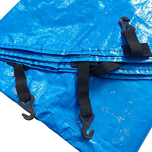 Green Bay Garden Trampoline Rain Cover Weather Protection Cover For 10 FT Foot Round Trampolines (Blue), 10FT - Image 4