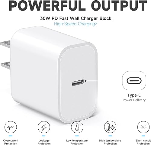 Miniatura 10 de Cargador de pared compatible con el control remoto Apple TV (3) (no para 1 2), Airpods Pro de 2 generación, cargador USB C a USB para cable de carga