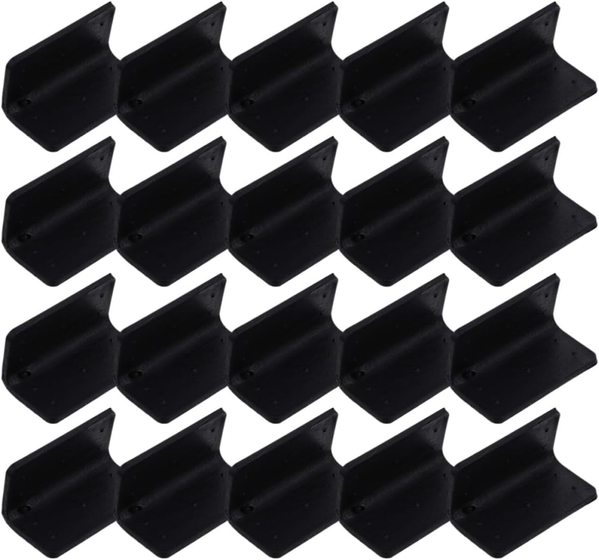 50pcs Plastic L-shaped Shipping Corner Guards Thickened 32mm Edge Protectors for Cardboard Boxes Pallets Furniture Packaging