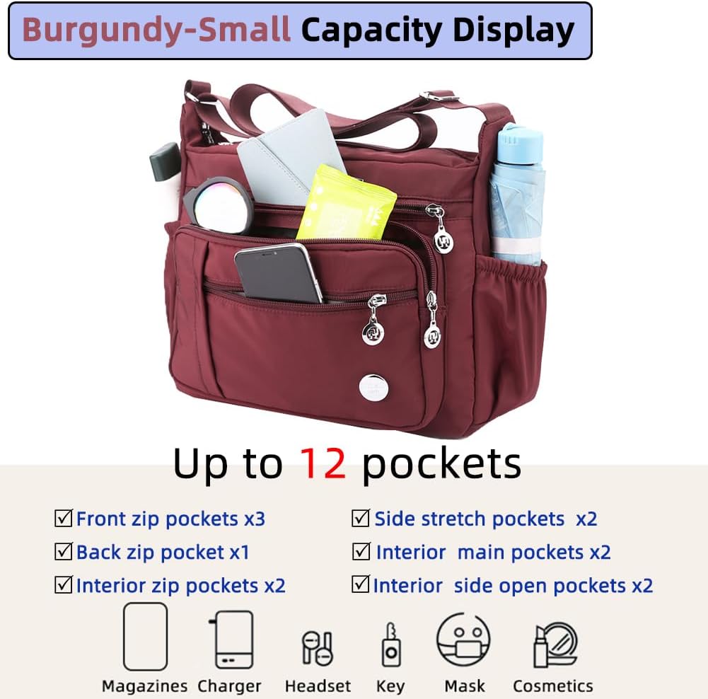MINTEGRA Women Shoulder Handbag Roomy Multiple Pockets Bag Ladies Crossbody Purse Fashion Tote Top Handle Satchel - Image 4