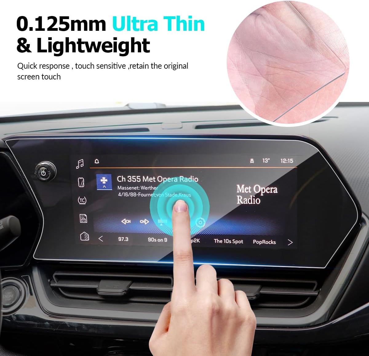 INTGET 11-Inch Screen Protector for 2024 2025 Chevrolet Chevy Trax Accessories Premium Tempered Glass Protector Navigation Touchscreen Protector