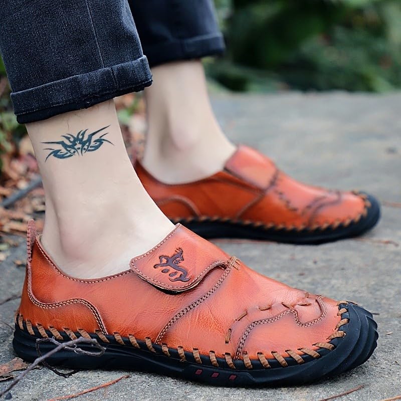 A Pair of Summer Sandals, Trendy Open Toed Loafers, Beach Vacation,Retro Style Great for Driving and Walking Slip-ons3