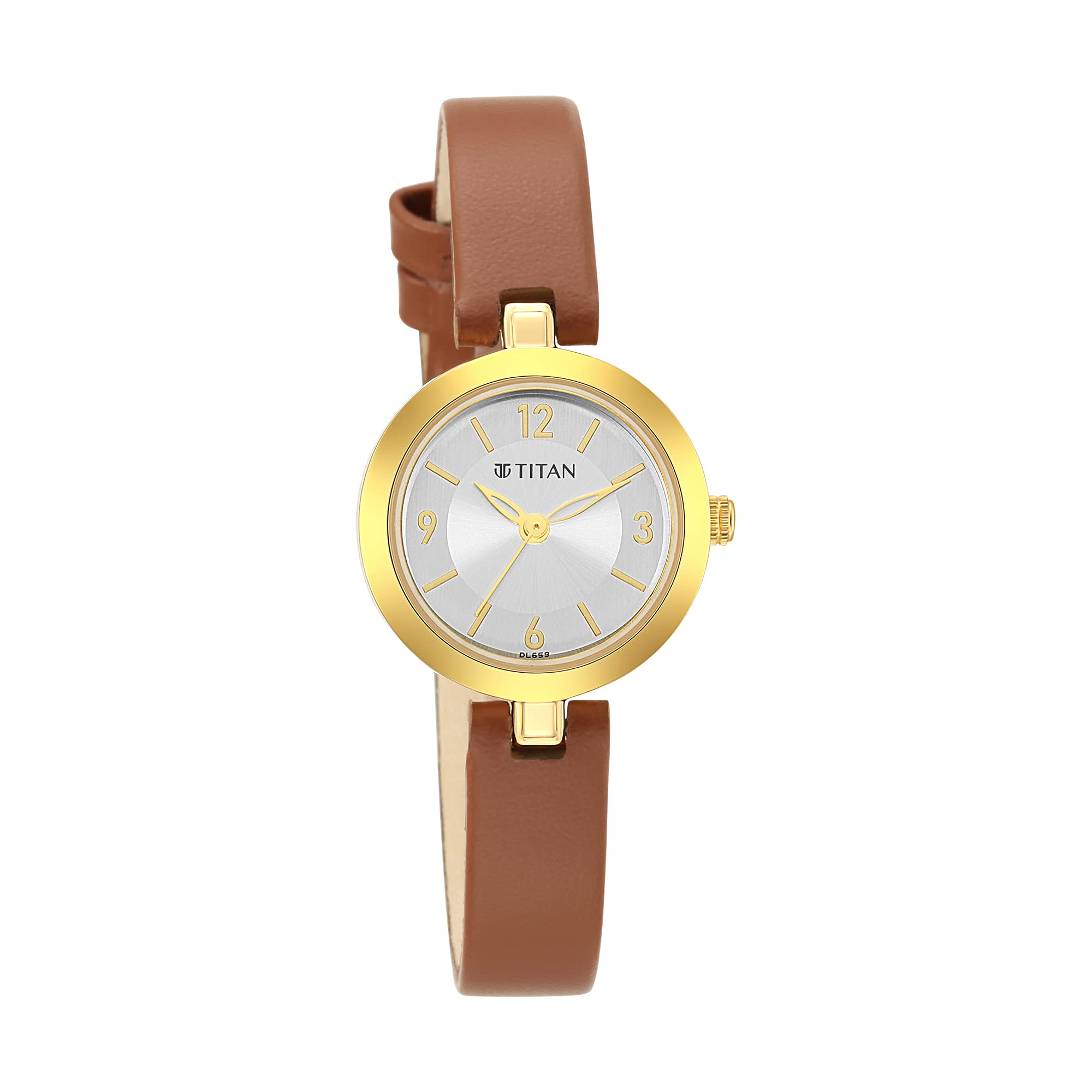 Titan Women Leather Analog Silver Dial Watch-2598Yl03/Np2598Yl03, Band Color-Brown (B09B9QH1M7) Amazon Price History, Amazon Price Tracker