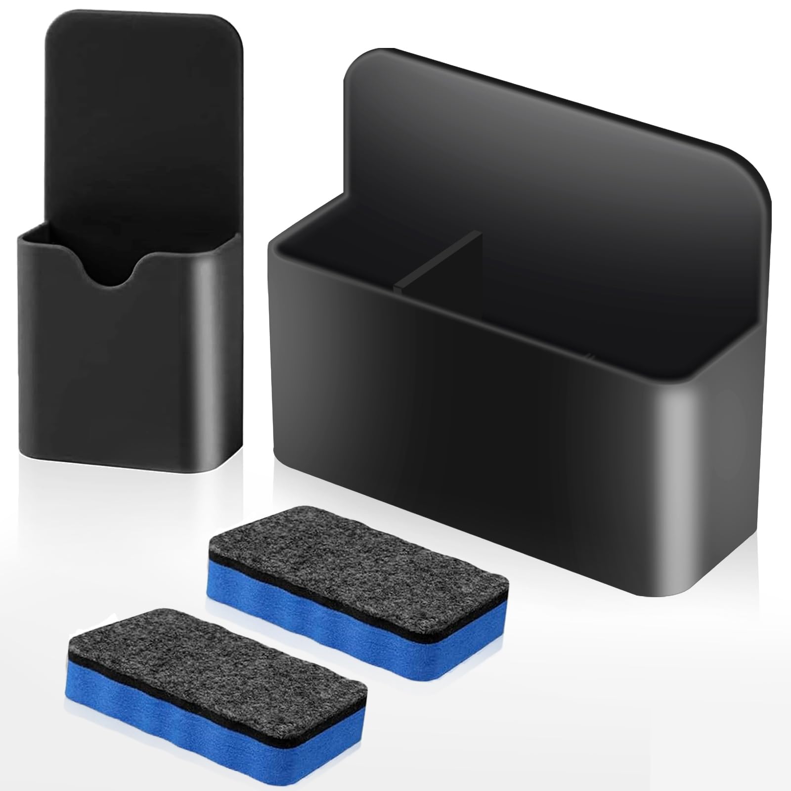 CAIXIANGYU 2 Magnetic Pen Holders with 2 Sponges - Whiteboard Accessories for Fridge & Magnetic Board โ image 1