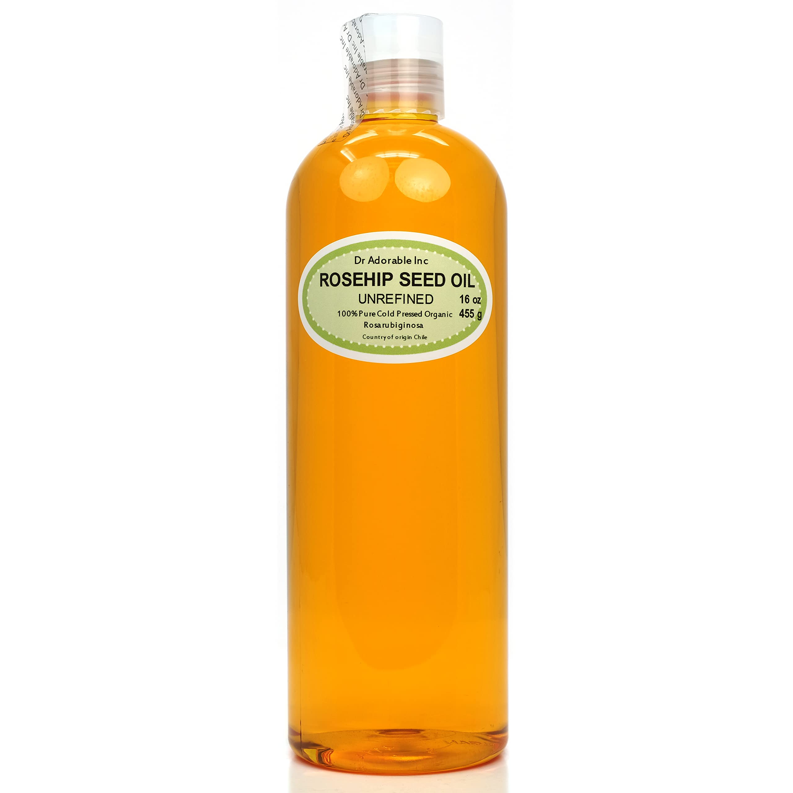 Dr Adorable - 16 oz - Rosehip Oil Unrefined - 100% Pure Natural Organic Cold Pressed