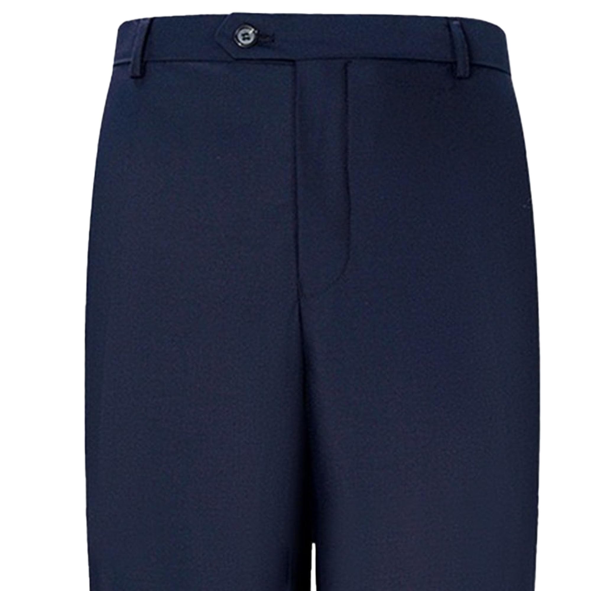 Pantalones de vestir elásticos ajustados para hombre, con cremallera recta, cintura expandible, pantalones de vestir acogedores resistentes a las arrugas para hombre
