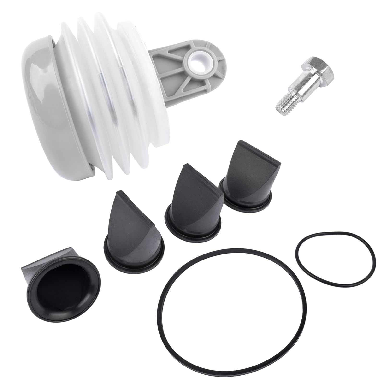 Kit de Fuelle de Bomba, 4 Piezas de Válvula de Pico de Pato de 1,5 Pulgadas, Kit de Junta Tórica de Repuesto para Bomba de Vacío S T J VHT VG, con Bomba de Fuelle y Tornillos