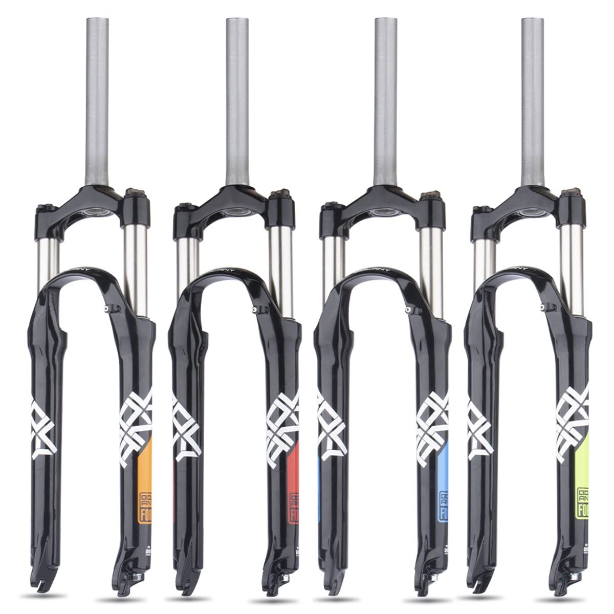 MTB DH FedergabelMTB Gabel Bike Aufhängung Gabel 26/27, 5/29 Zoll Aluminium Mountainbike Gabel Reise 105mm Manuelle Lockout QR 9mm Gerade Rohr