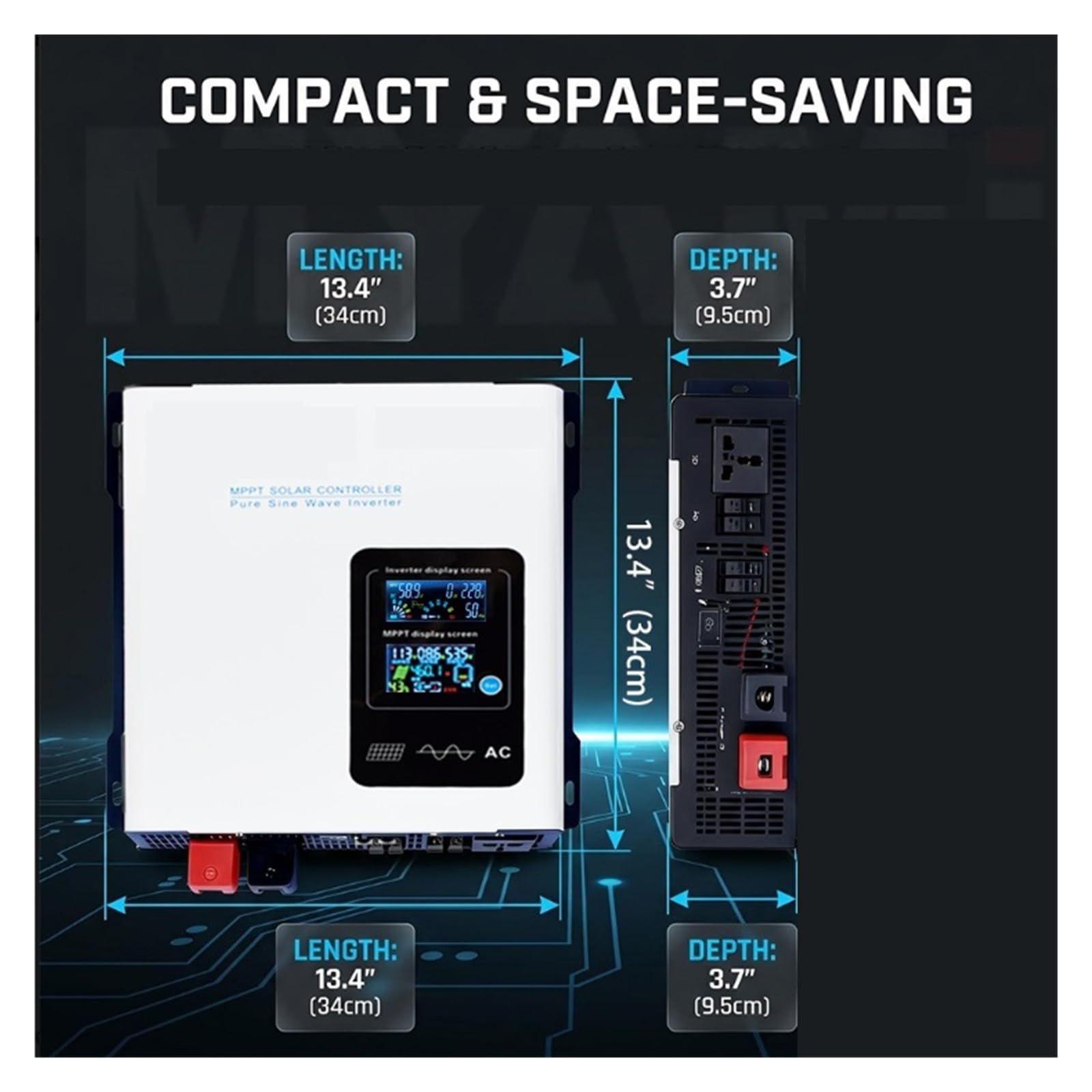 Inverter solare ibrido da 3300 W, controller inverter MY-ES3000 60 A