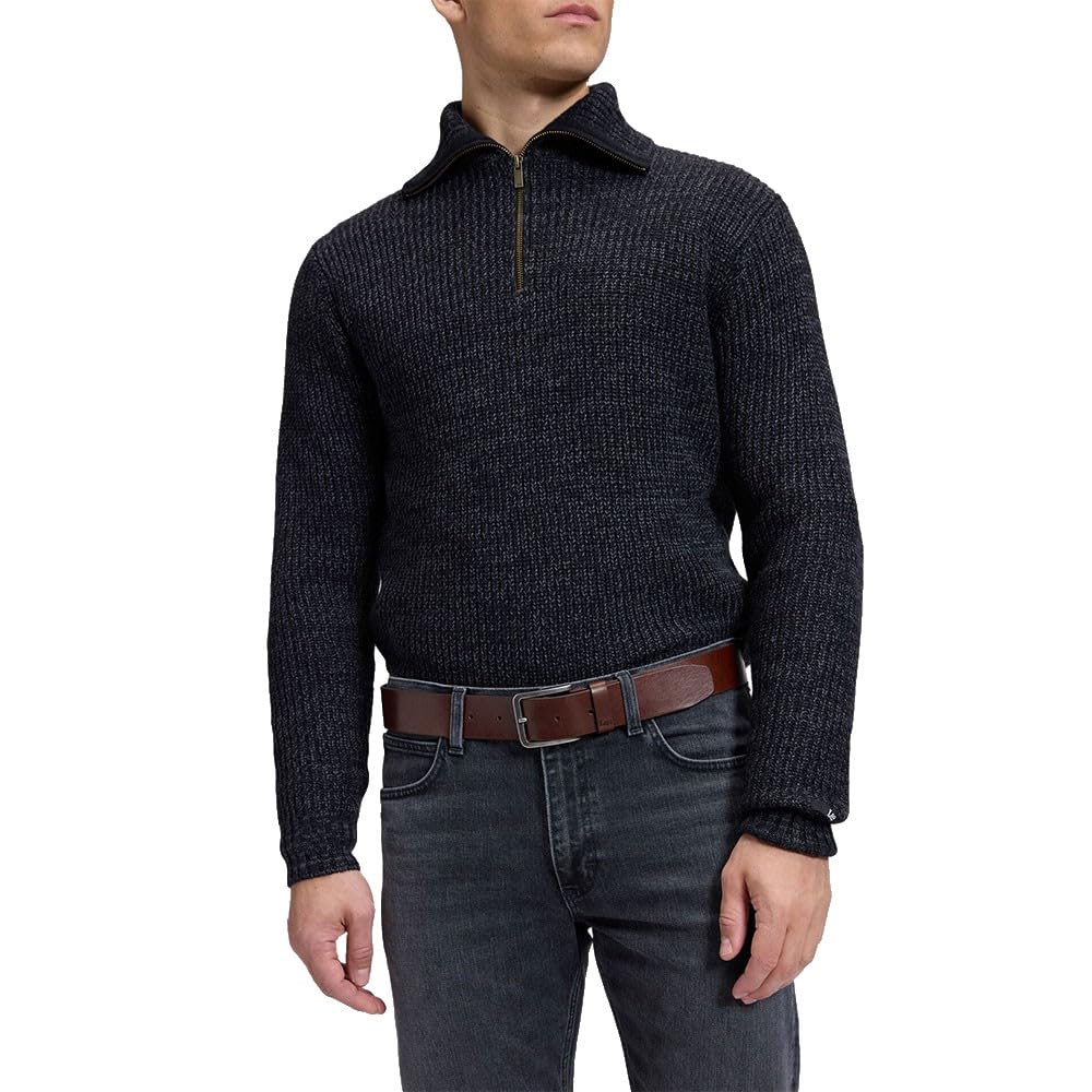 LEE - Cinturón Hombre - 100% Cuero - Embossed Logo Belt - Marrón