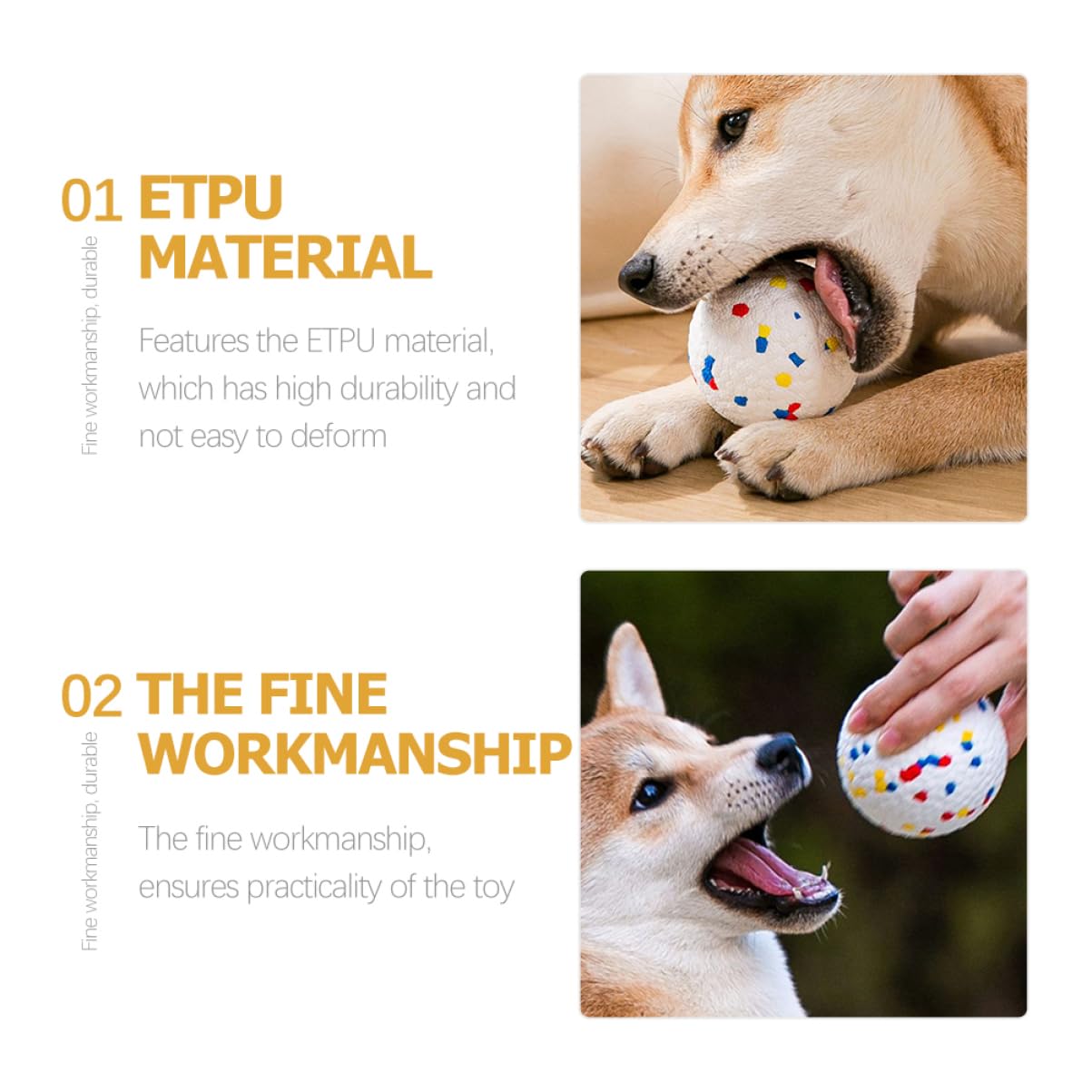 Mipcase 6 Uds Pelota Hinchable Juguetes para Mascotas Juguetes para Perros Pequeños Juguetes para Perros Ejercicio para Mascotas Masticador Juguetes para La Dentición para Cachorros