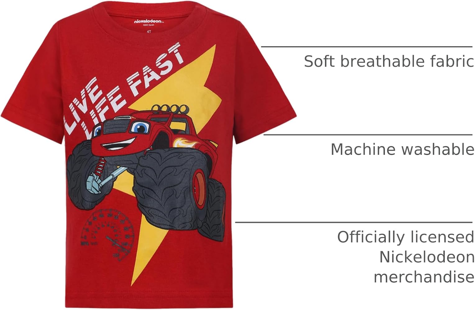 Amazon.com: Nickelodeon Blaze and The Monster Machines Boys 3 Pack