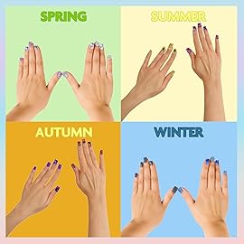 Townley Girl 96 Pcs Glitter-Glamup & Metallic Press-On Nails Artificial Fake False Nails Set for Tweens with Pre-Glue Full Cover Acrylic Nail Tip Kit, Great for Gifts, Parties, Sleepovers & Makeovers