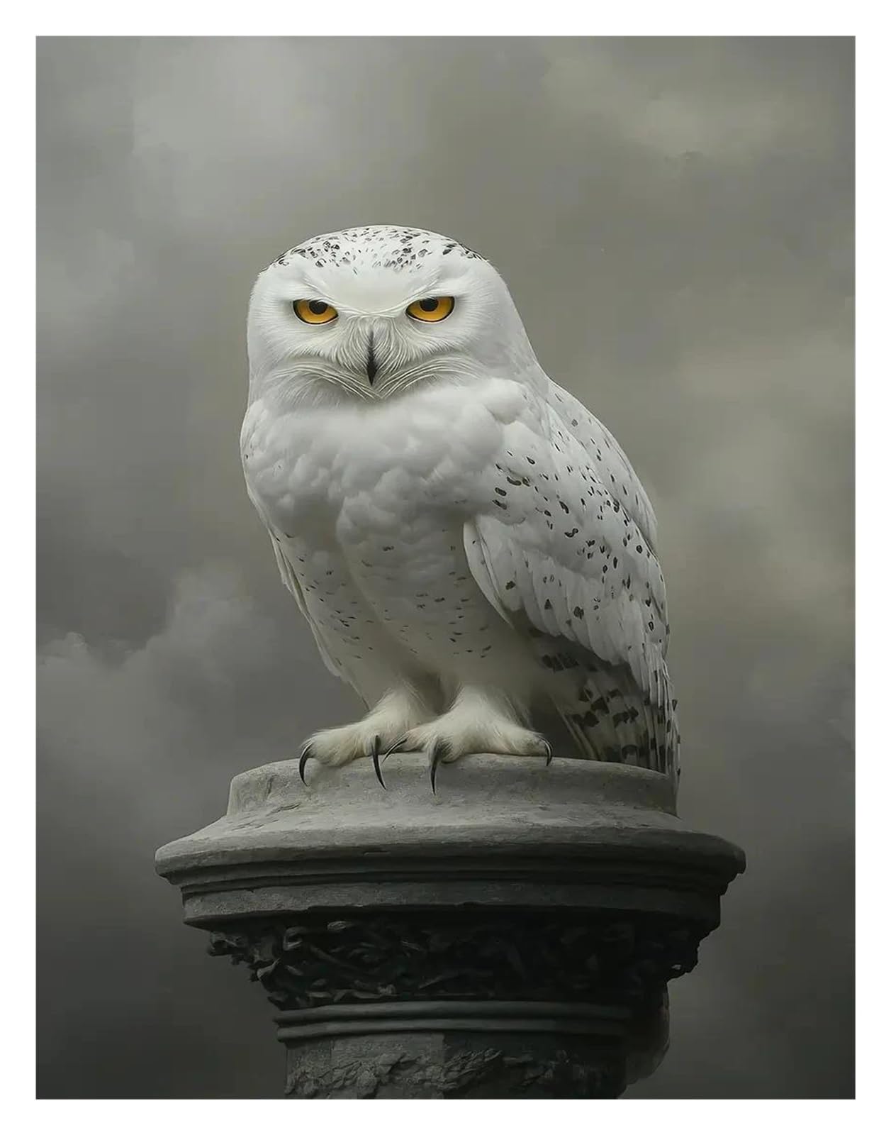 Xenite H Wall Art Canvas Prints Classic Majestic In Forest Photography Posters Prints Polar Owl Canvas Painting Wall Art Picture Ome Living Room Decor(,30X40cm)