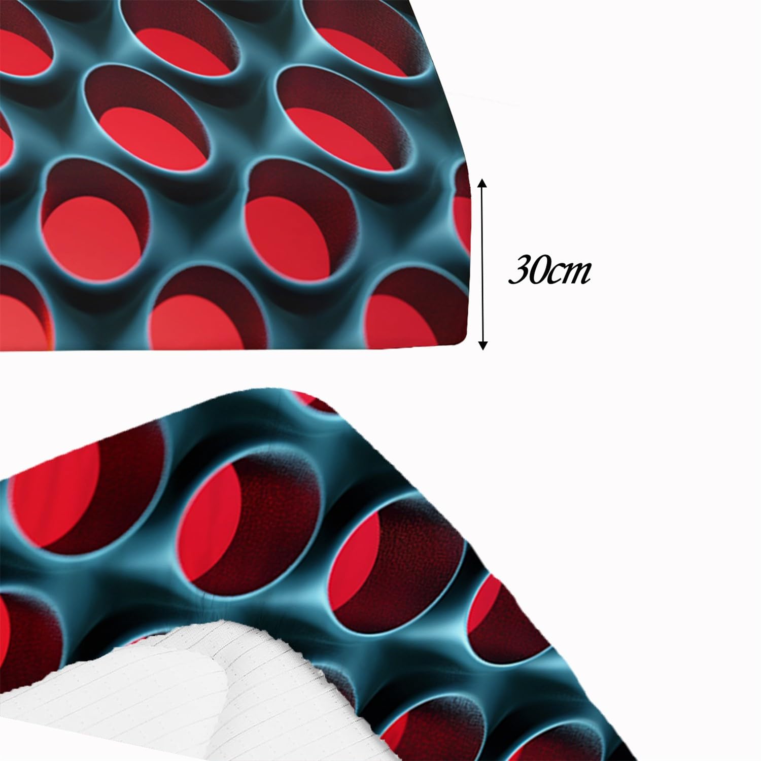 Lenzuolo con angoli stampato in 3 pezziArte digitale Little Red DotRosso180x200Microfibra - 30 cm di profondità Lavabile in lavatrice Include 2 federe per cuscini