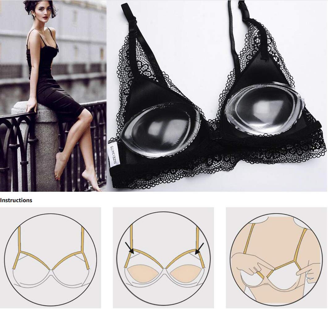 VASANA 1 Paar Siliconen BH Inserts Borst Push Up Enhancers Pads Vrouwen