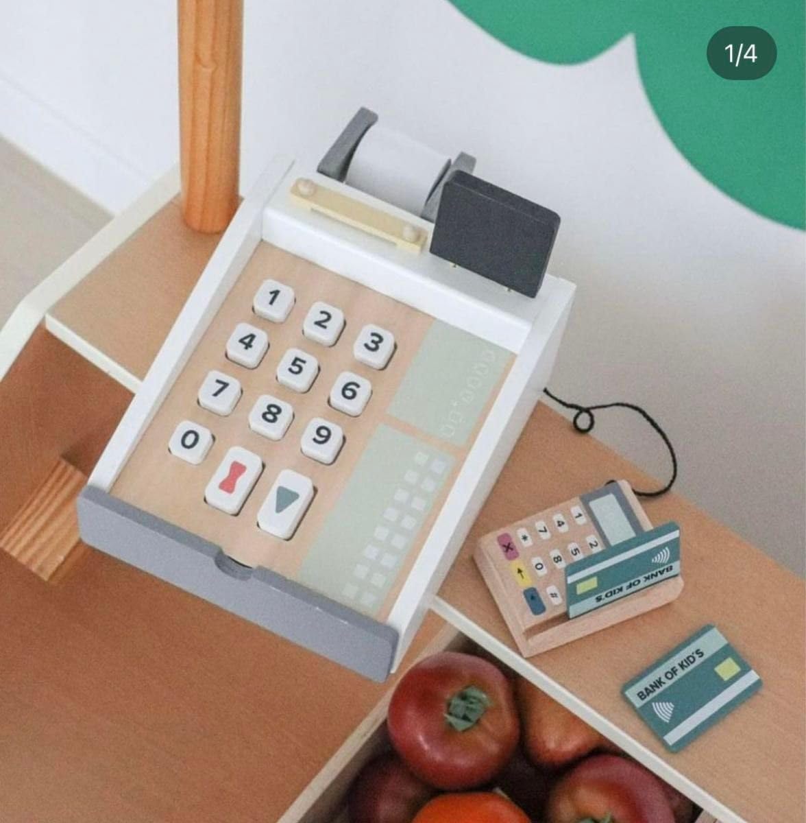 北欧 木製おもちゃ レジスターセット