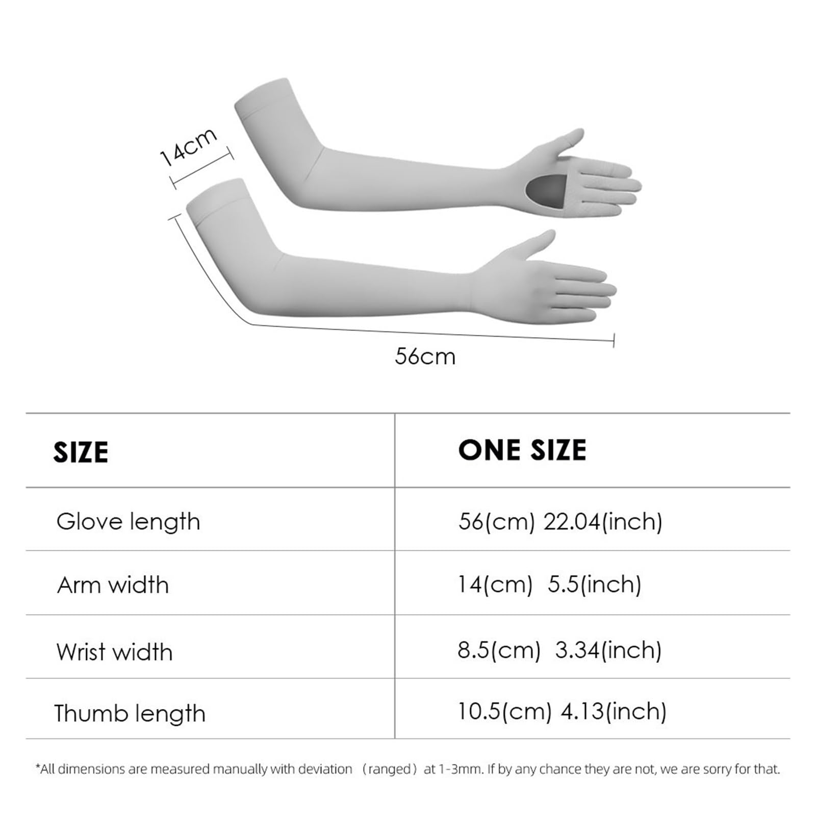 Rękawy na ramiona, screen Long Arm Sleeves Adjustable Multicolor For Outdoor Driving(Dark Gray)