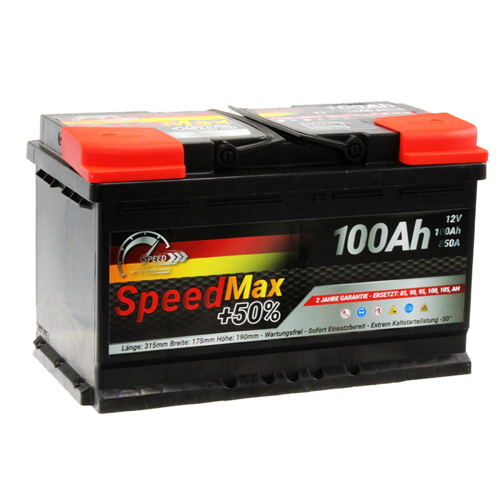 Autobatterie Speed Max L4100MAX 100Ah 850A 12V