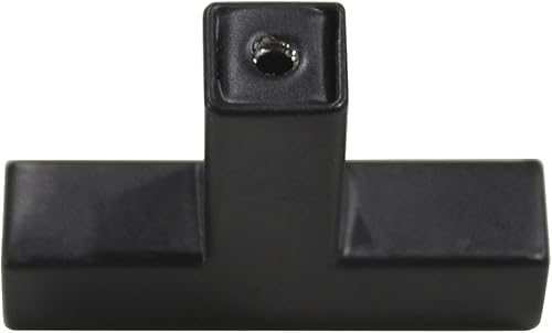 Miniatura 4 de Goldenwarm Paquete de 10 manijas y pomos negros de barra cuadrada de 12 pulgada para cajones de acero inoxidable, herrajes de un solo agujero para