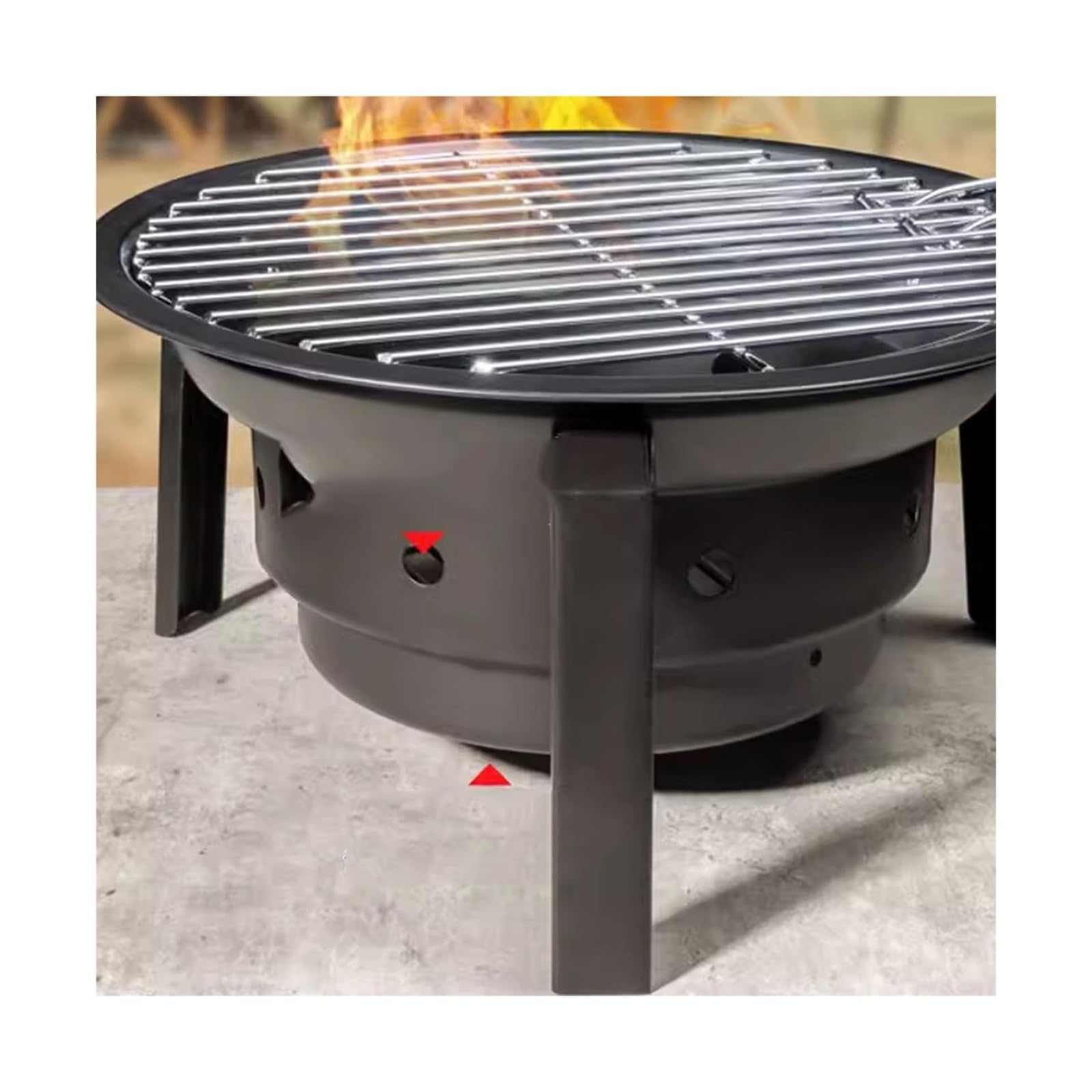 Grill Grillowy Składany domowy piec do grillowania na świeżym powietrzu, przenośny stojak grilla