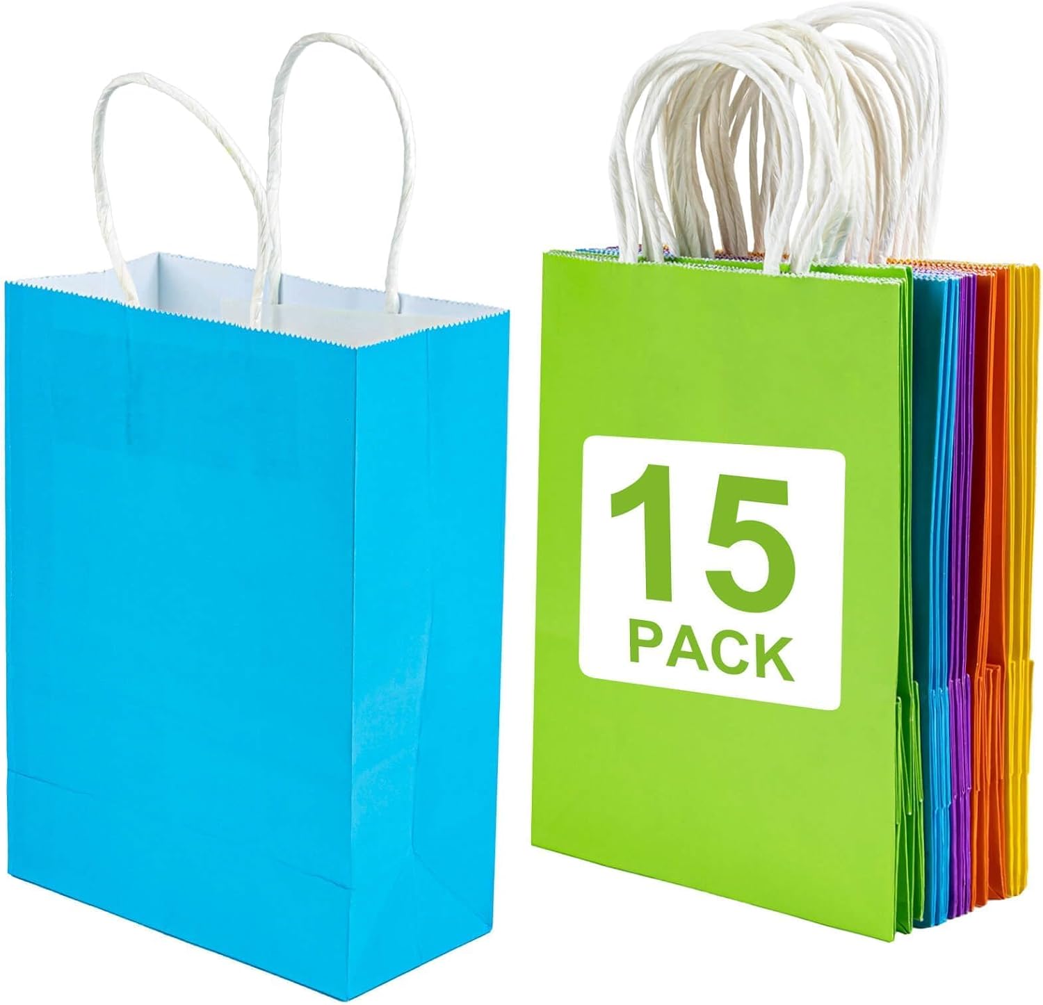 MAQIHAN Gift Bags With Handles – 15 Pcs Gift...