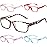 Gaoye Reading Glasses Blue Light Blocking, Spring Hinge Readers for Women Anti Glare Filter Lightweight Eyeglasses (5-Pack Mix Color 2, 2.75)
