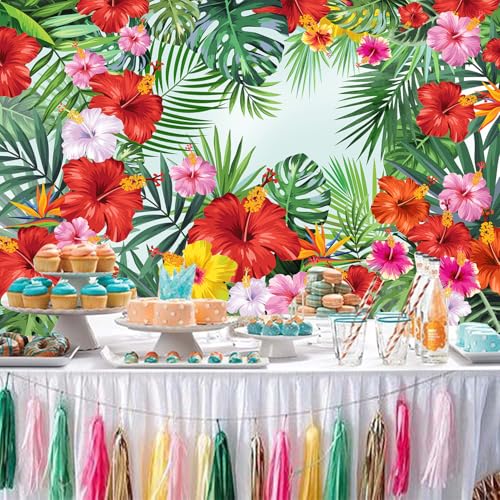 Fondo fotográfico hojas tropicales 7x5ft miniatura 6