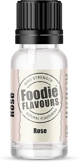 Natural Rose Food Flavouring 15ml - Foodie Flavours
