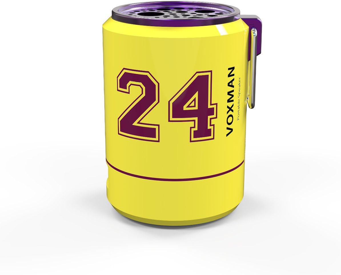 REALVOX Voxman Portable Wireless Bluetooth Speaker-Hi-Fi Sound with Crystal Clear Audio-Travel-Friendly, Smartphone Compatible-Indoor/Outdoor Use, Yellow