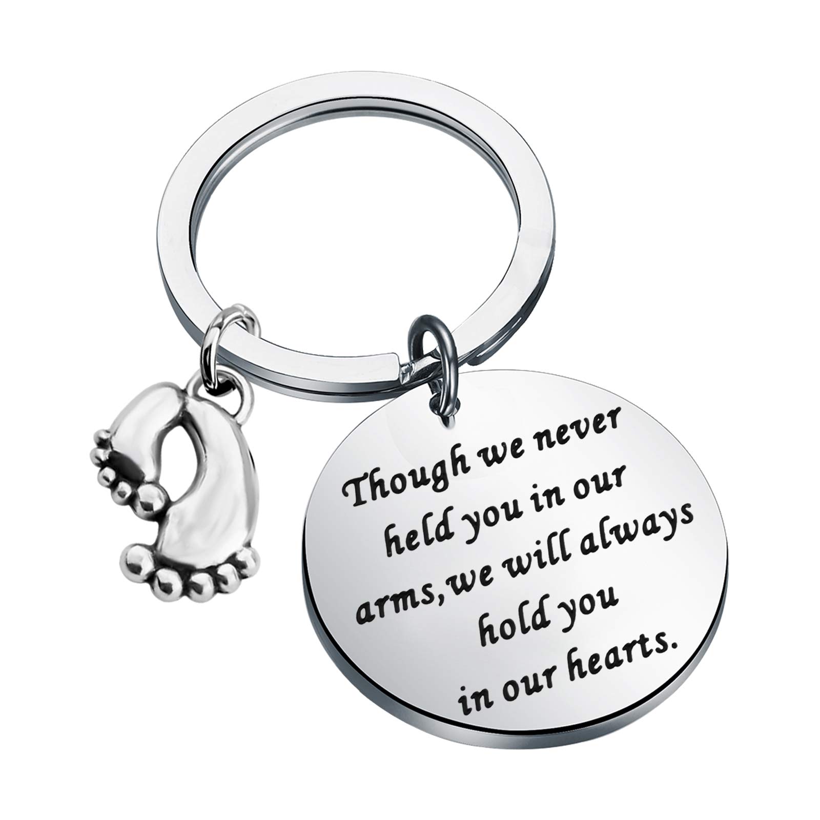 HOLLP Sympathy Gift for Loss of a Loved One Baby Loss Remembrance Jewelry Miscarriage Keyring Baby Memorial Gift