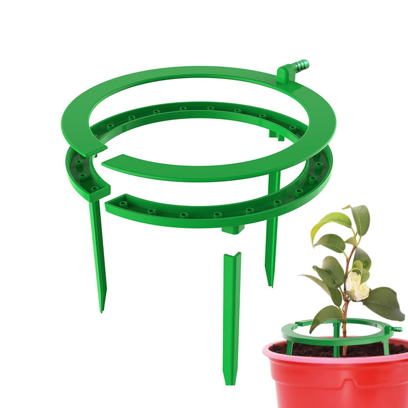 Plants Water Dripper - Hydro Halo Ring | Drip Irrigation Watering Ring | Multi Outlet Drip Irrigation Ring | Sturdy Water Ring for Watering Plants | Hydro Halo Water Ring For Grow Containers