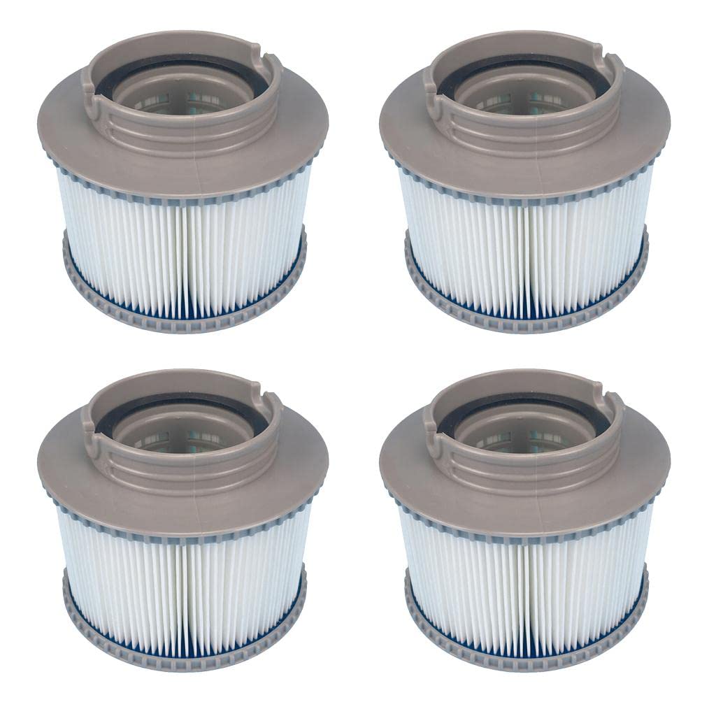 Filtro de 2/3/4x para Todos Los Modelos de Bañeras Y Piscinas, 4 piezas