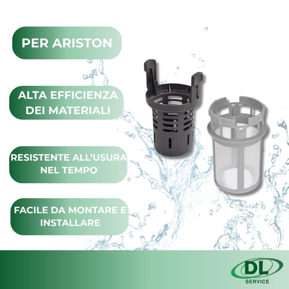 Filtr zmywarki kompatybilny z Ariston Hotpoint Indesit, C00256571 + C00256572, kompletny filtr wymienny