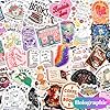 300 PCS Book Stickers for Kindle, Bookish Sticker Pack Reading Glitter Waterproof Vinyl Decals for Laptop, Ebook Readers, Water Bottles, Phone, Journal, Scrapbook, No Repeats (Holographic) #3