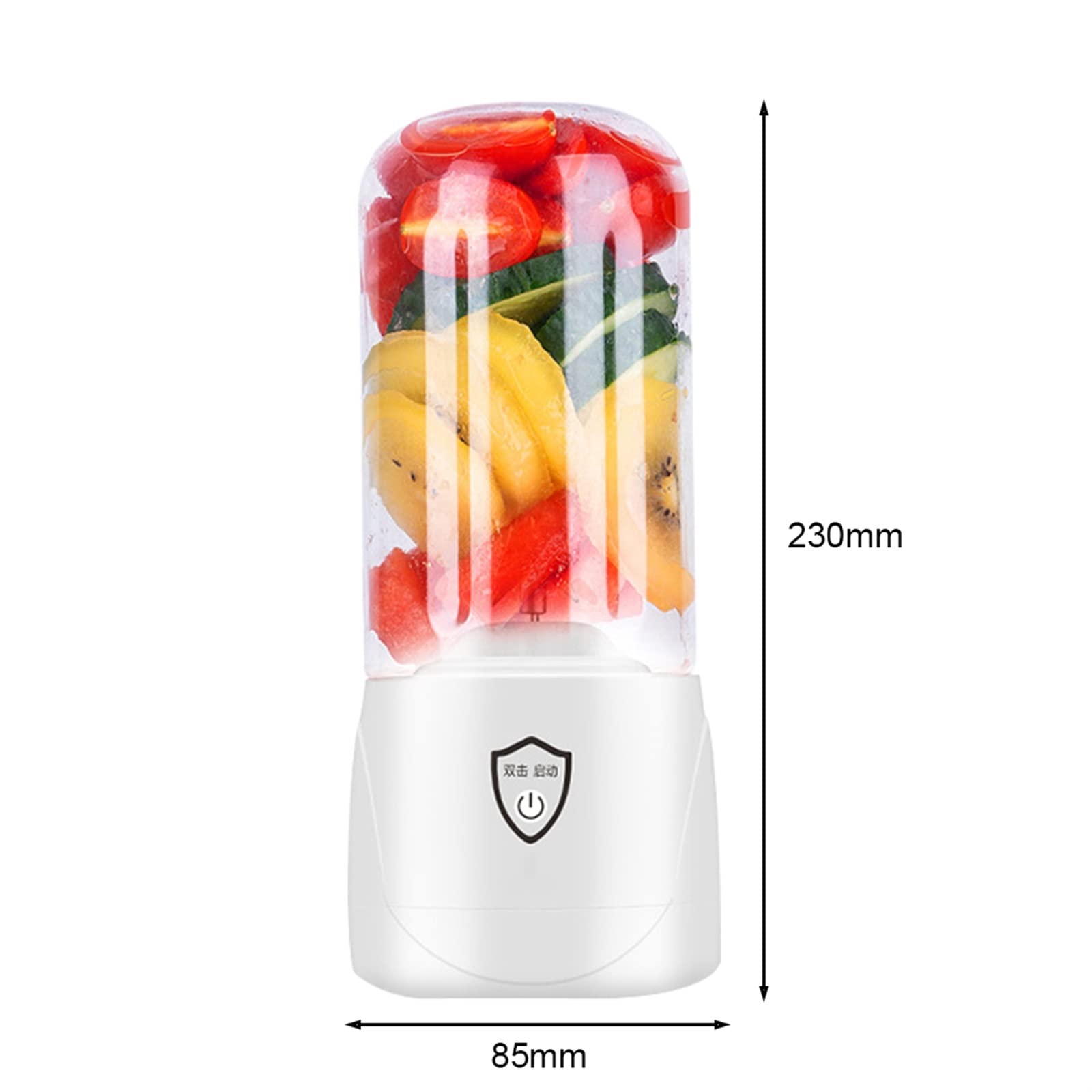 DieffematicJBJ Blender Portable USB Rechargeable Juicer Electric Mini Food Smoothie Processor Mixer Food Processor Machine Fruit Squeezer