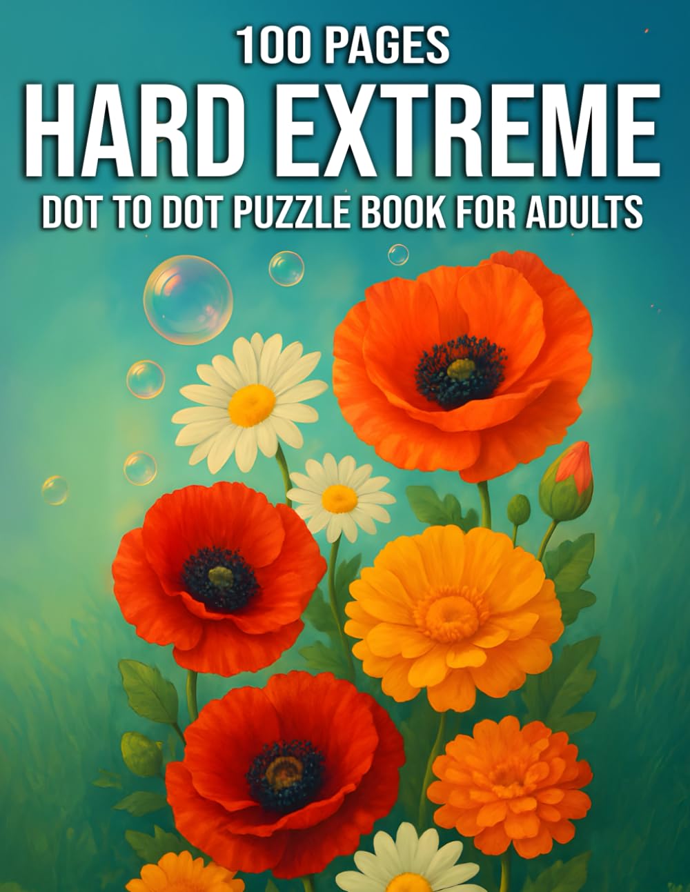 100 Pages Hard Extreme Dot to Dot Puzzle Book for Adults: Large Print Puzzles Featuring Animals, Landmarks & Abstract Designs to Improve Focus &