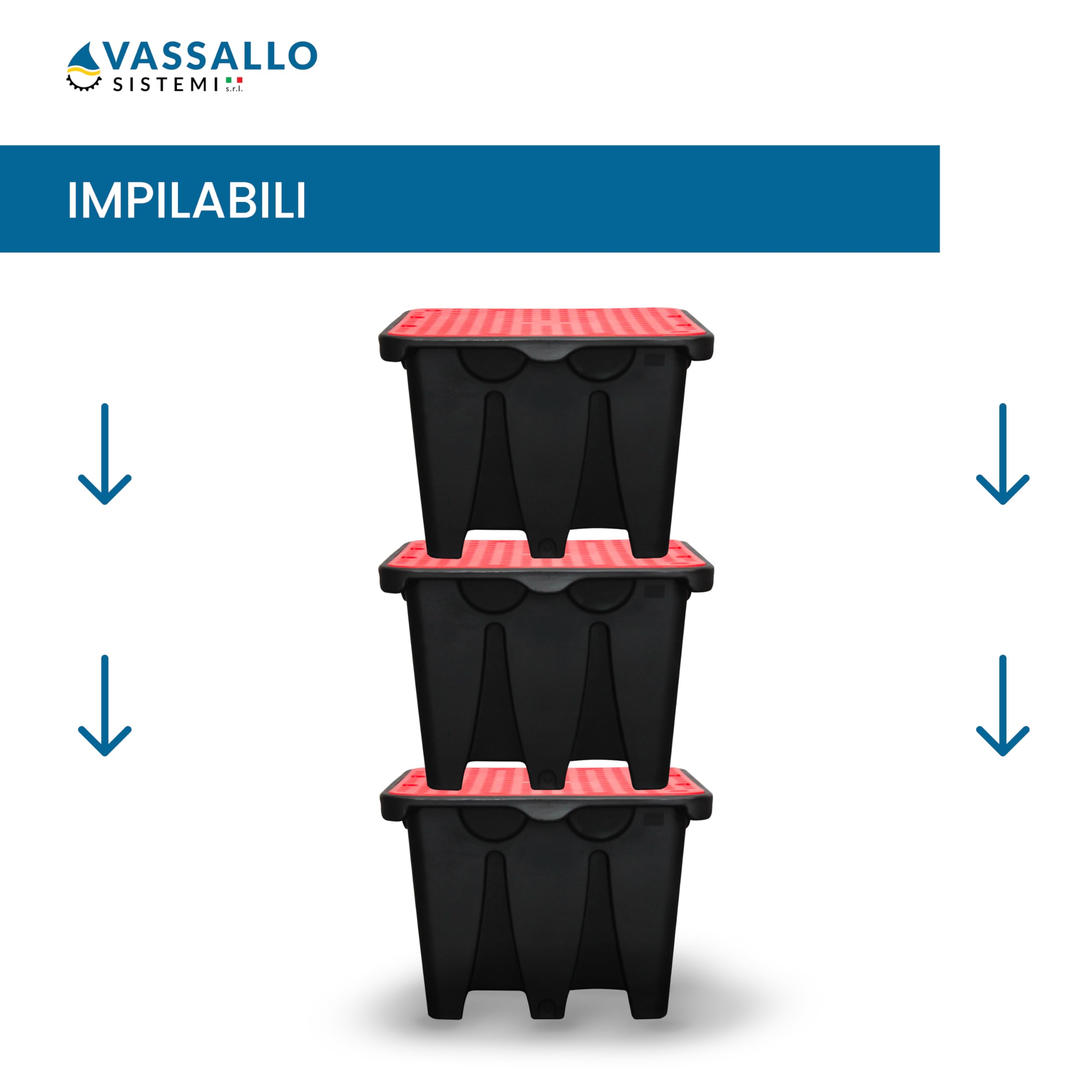 Vasca di Raccolta in Polietilene per 1 IBC (1000L) – Bacino di Contenimento Professionale 1110L – Piattaforma Stoccaggio Liquidi Chimici e Oli – Vassallo Sistemi
