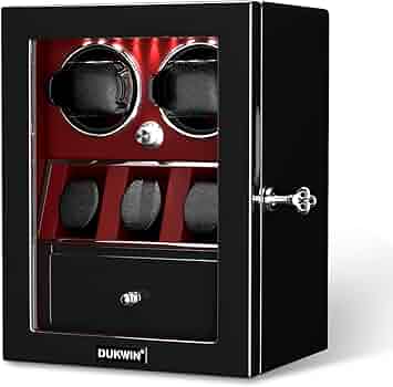 【新品】DUKWIN ワインディングマシーン2本巻き+3本収納 腕時計自動巻上機 Amazon | DUKWIN ワインディングマシーン 2本巻き+3本収納