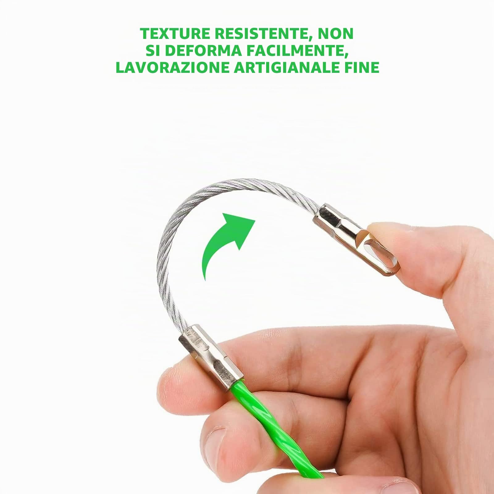 Sonda Elettricista 20 m, φ 4 mm Sonda Tiracavi, Sonda Passacavi Molla, per la Posa di Cavi di Condotti Vuoti, Estrattore Cavi Per Cavi Elettricista