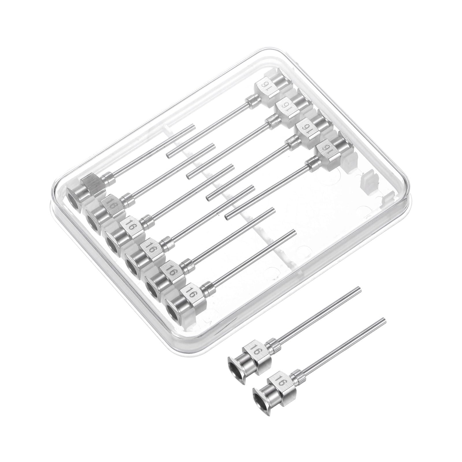 HARFINGTON 20pcs 16Gauge Stainless Steel Dispensing Needles, 1" All Metal Glue Needle Tube Blunt Tips Luer Lock for Thick Liquids, Ink, Glue, Lab Use — Amazon image 6