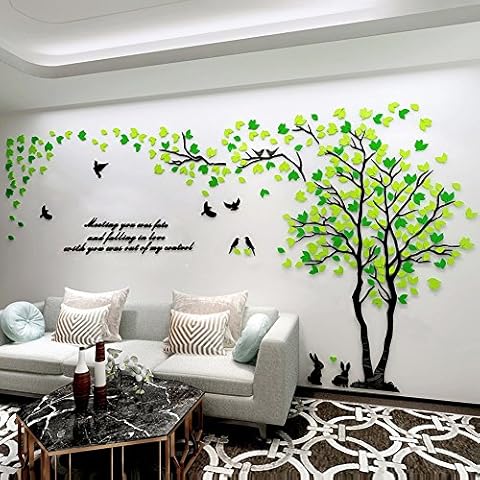 Alicemall 3D Wall Stickers Forest Wall Decal Easy to Install &Apply DIY Decor Sticker Home Decor (Large, Forest 2) Cover